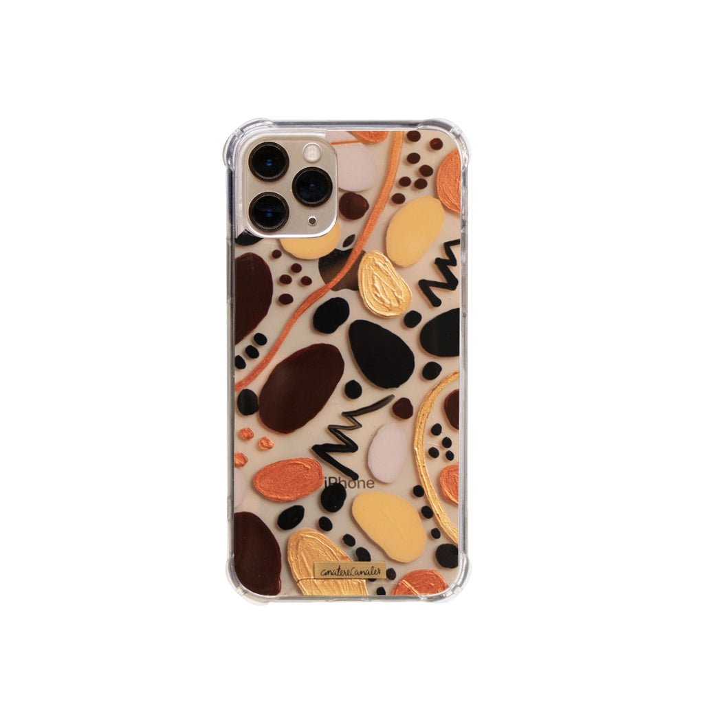 Funda para iPhone Apasionada pintada a mano por Ana Tere Canales. Un diseño artístico abstracto inspirado en la pasión y la creatividad.