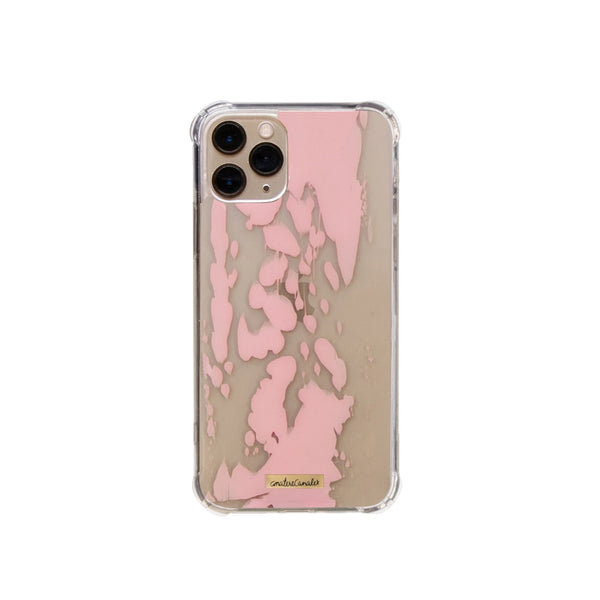 Funda para iPhone Blush Vibes pintada a mano por Ana Tere Canales. Un diseño artístico en tonos rosa suaves y estilo contemporáneo.