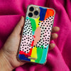 Funda para iPhone Brainstorm pintada a mano por Ana Tere Canales. Un diseño artístico abstracto inspirado en la creatividad y el flujo de ideas.