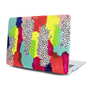 Funda para MacBook Brainstorm pintada a mano por Ana Tere Canales. Un diseño artístico abstracto inspirado en la creatividad y el flujo de ideas.