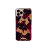 Funda para iPhone Burgundy Rose Gold pintada a mano por Ana Tere Canales. Un diseño artístico en tonos burgundy y rose gold.