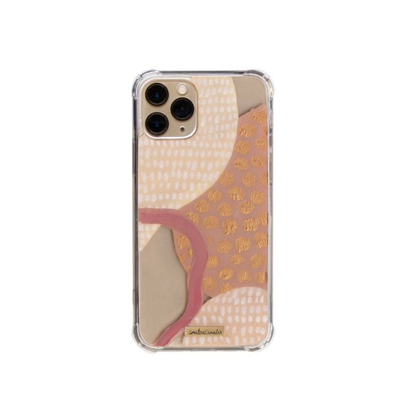 Funda para iPhone Conexión pintada a mano por Ana Tere Canales. Un diseño artístico abstracto que simboliza la unión y las conexiones humanas.