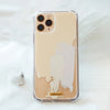 Funda para iPhone Cuarzo pintada a mano por Ana Tere Canales. Un diseño artístico inspirado en la piedra cuarzo en tonos claros y elegantes.
