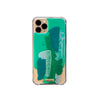 Funda para iPhone Esmeralda pintada a mano por Ana Tere Canales. Un diseño artístico inspirado en la piedra esmeralda en tonos verdes.