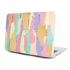Funda para MacBook Golden Hour pintada a mano por Ana Tere Canales. Un diseño artístico en tonos dorados inspirado en la luz del atardecer.