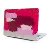 Funda para MacBook Granate pintada a mano por Ana Tere Canales. Un diseño artístico inspirado en la piedra granate en tonos rojo profundo.
