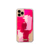 Funda para iPhone Granate pintada a mano por Ana Tere Canales. Un diseño artístico inspirado en la piedra granate en tonos rojo profundo.