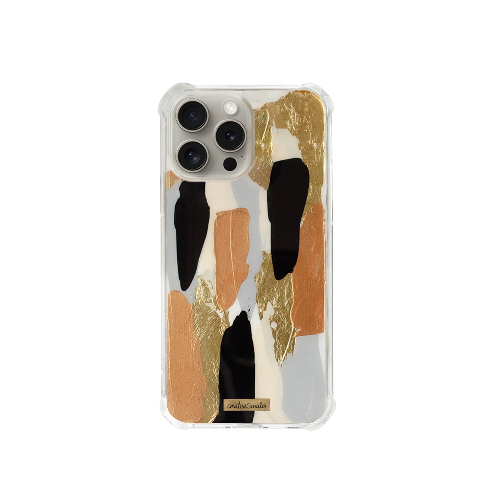 Funda para iPhone Milano pintada a mano por Ana Tere Canales. Un diseño artístico elegante inspirado en el estilo italiano.
