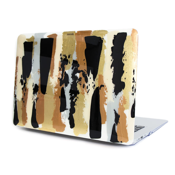 Funda para MacBook Milano pintada a mano por Ana Tere Canales. Un diseño artístico elegante inspirado en el estilo italiano.