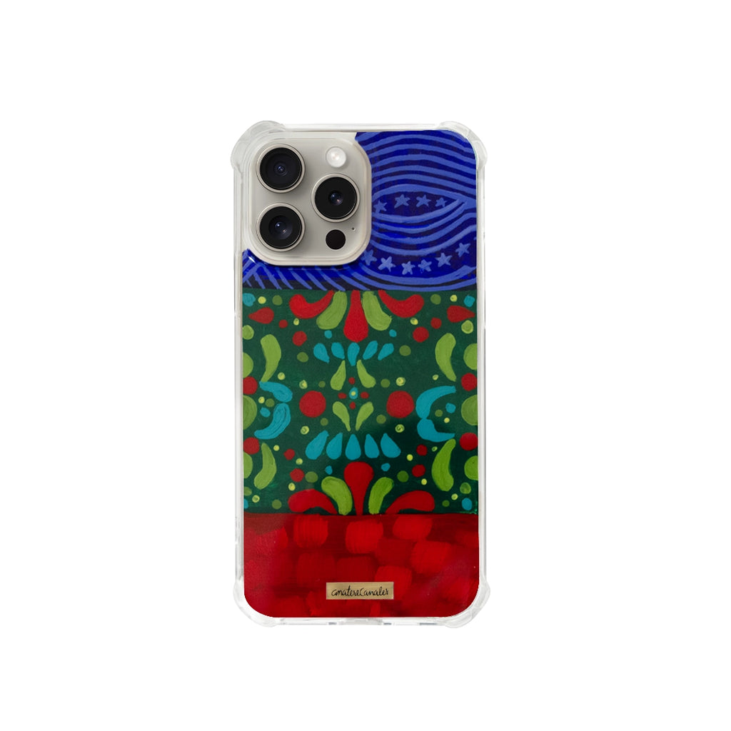 Funda para iPhone Mundial Edición Limitada. Diseño exclusivo inspirado en la emoción, la celebración y la pasión que unen al mundo. Artística, original y única. Pintado por Ana Tere Canales.