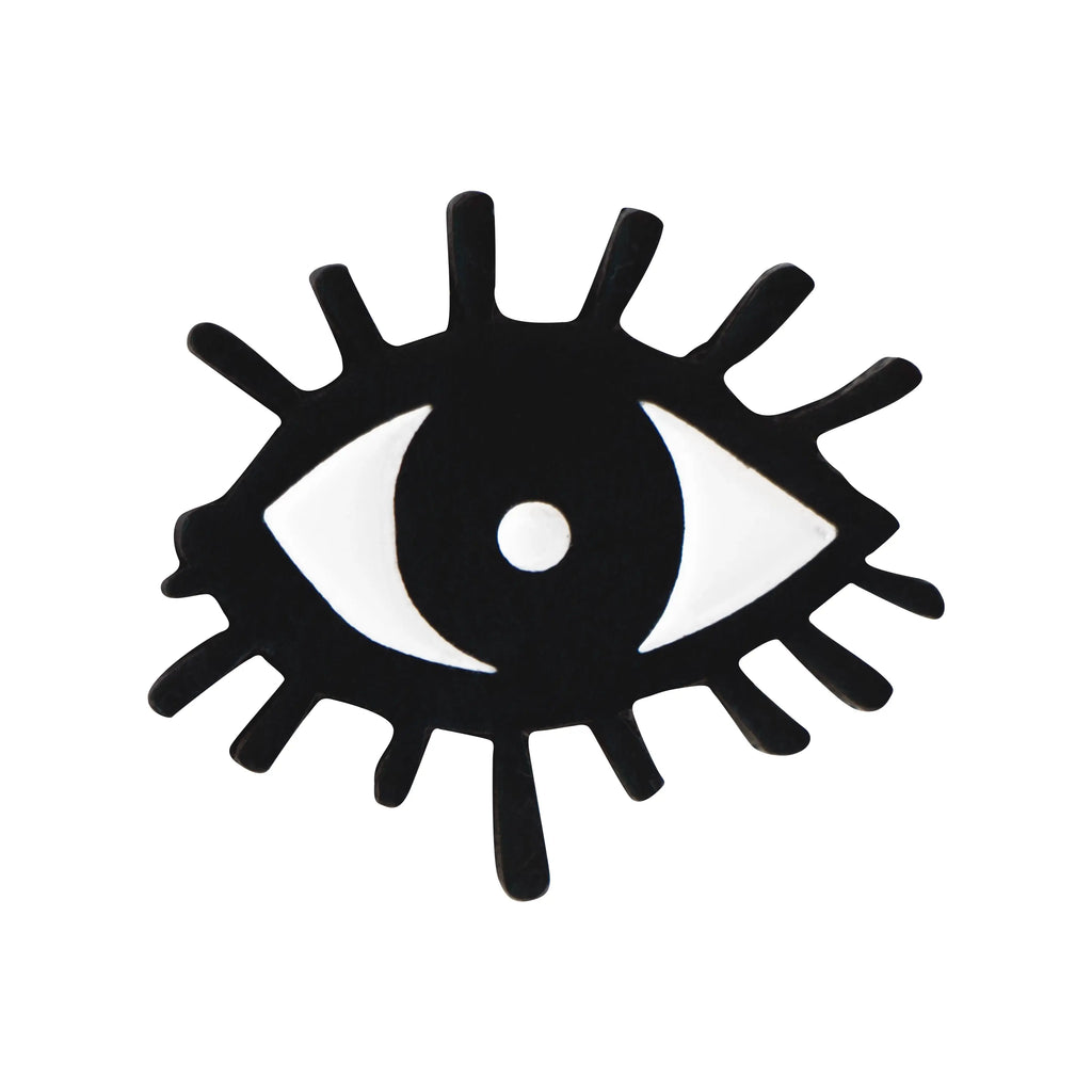 Pin esmaltado I Got My Eyes On You, un  diseño de ojos estilo ilustración, creado por Ana Tere Canales.