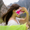 Funda para iPhone Pink Neon Vibes pintada a mano por Ana Tere Canales. Un diseño artístico en tonos rosa neón y estilo contemporáneo.