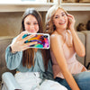 Funda para iPhone Rainbow Paint Me con pinceladas multicolor inspiradas en creatividad, pasión y expresión artística. Pintadas por Ana Tere Canales.