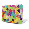 Funda para proteger MacBook pintada a mano por Ana Tere Canales. Con diseño abstracto en colores vibrantes y textura real de pinceladas. Perfecta para dar un estilo creativo y original a la laptop.