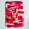 Fundas para iPhone y MacBook Torino Rose pintadas a mano por Ana Tere Canales. Un diseño artístico en tonos rosa suaves y estilo contemporáneo.