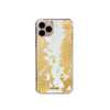 Case para iPhone White Gold Rush de Ana Tere Canales. Un diseño pintado a mano en tonos blanco y dorado que combina elegancia atemporal, arte y protección para acompañarte todos los días.