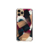Funda para iPhone Wine With Everything Signature Strokes con pinceladas abstractas pintadas a mano en tonos vino y neutros. Pintada por Ana Tere Canales.